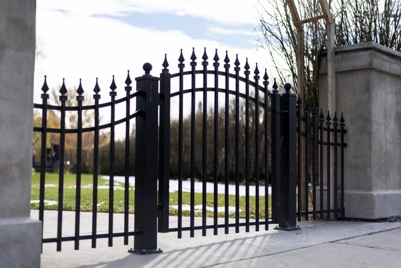 Elegant Iron Driveway Gate